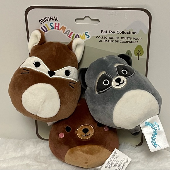 Squishmallows Other - ⭐️ Host Pick ⭐️ Squishmallow Pet Toys, Wildlife, Alan Rocky Omar, 3-pk New